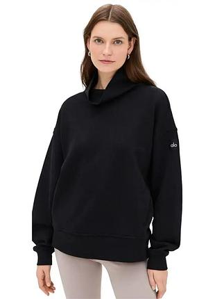 Оверсайз свитшот alo yoga hazy mock neck pullover