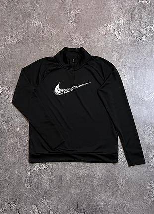 Спортивна жіноча кофта лонгслів nike s розмір оригінал стан нової чорна