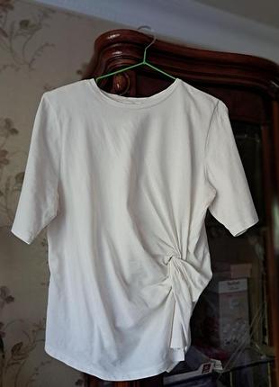 Футболка h&m з защипом р-р m