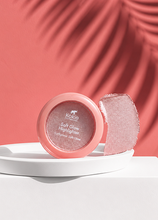 Kokie soft glow highlighter rosy хайлайтер 4.5g.