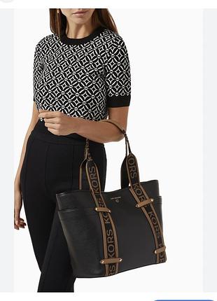 Велика шкіряна сумка-тоут maeve michael kors