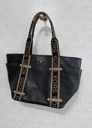 Велика шкіряна сумка-тоут maeve michael kors
