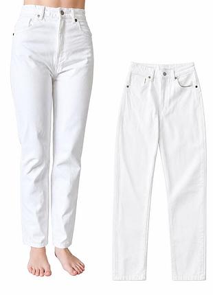 Штани джинси zara білі 34 розмір моми mom
