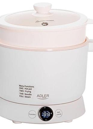 Электрическая многофункциональная кастрюля-пароварка adler ad 6422 800вт 1л 4 режима сенсорного управления yw-17