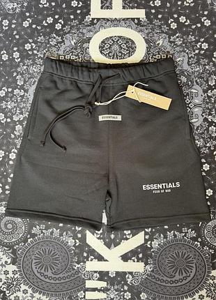 Шорти essentials fear of god у чорному кольорі