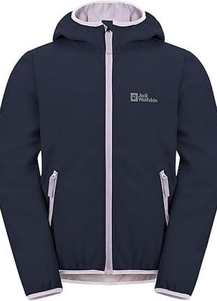 Вітрівка,куртка jack wolfskin —  bornberg hoody з контрастною світлою підкладкою та блискавками,унісекс!