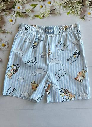 Пижамные шорты на мальчика хлопковые bluey primark р.116 см (5-6 лет)