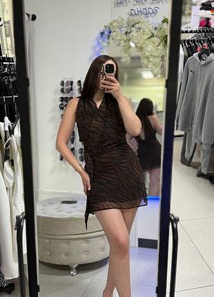 Мінісукня від zara з анімалістичним принтом