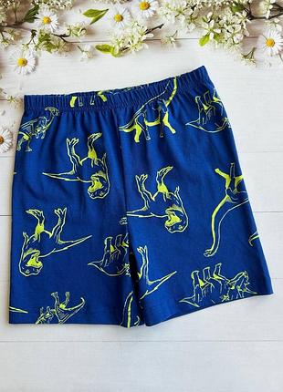 Пижамные шорты на мальчика хлопковые динозавры primark р.110 см (4-5 лет)