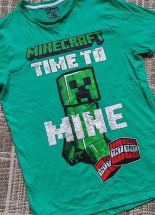 Котонова футболка minecraft