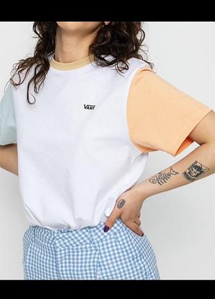 Футболка vans жіноча біла бавовна хлопок котон m l