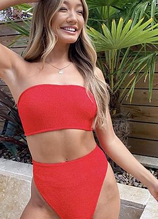 Asos l ідеальні жатка високі червоні труси плавки купальні