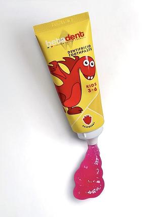 Зубна паста для дітей betadent kids raspberry (3–6 років), 75 мл