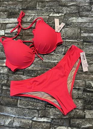 Новий купальник victoria's secret оригінал бюстгалтер 34b ( 70c 75b 80a)  плавки с