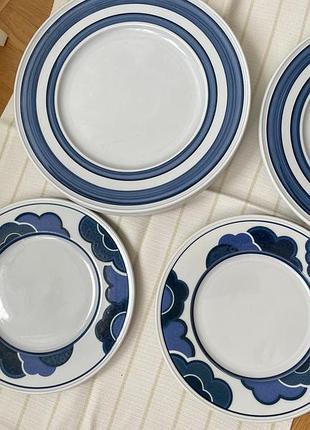 Вінтажні тарілки від villeroy & boch "blue cloud" (німеччина, 1970-і)