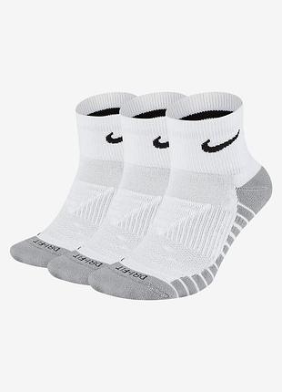 Носки nike u nk evry max cush ankle 3pr белый уни 46-50