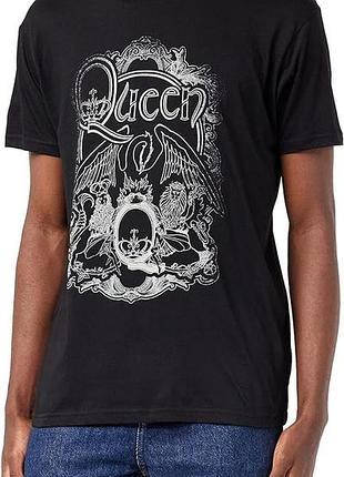Унісекс чорна футболка з логотипом queen official merch 2022 виготовлена ​​з переробленої бавовни