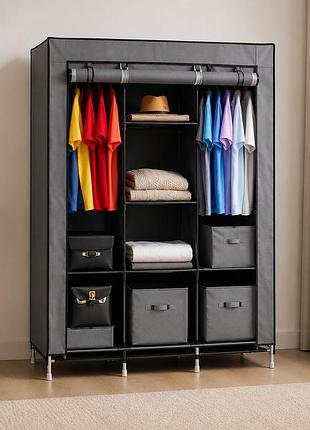 Тканевой шкаф hcx storage wardrobe 88130 серый