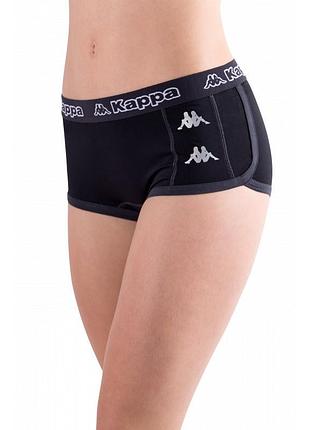 Трусы-шорты kappa culotte sporty черный жин l/xl