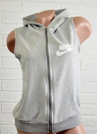Nike спортивная безрукавка с капюшоном (s)