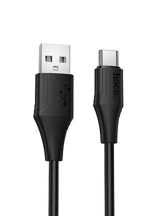 Кабель hoco x124 bien silicone charging data cable type-c black
