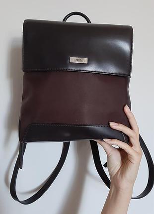 Рюкзак женский esprit небольшой коричневый качественный
