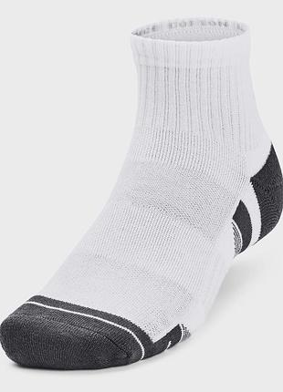 Носки under armour performance cotton 3p qtr белый уни md
