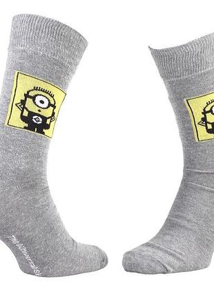Носки minion dans carre светло-серый дит 39-42