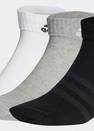 Шкарпетки adidas t spw ank 3p сірий, білий, чорний 43-45 (ic1283)