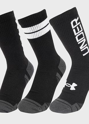 Шкарпетки under armour perf tech nov 3pk crew чорний уні md
