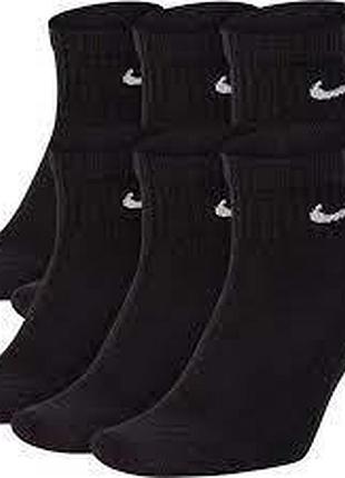 Шкарпетки nike u nk everyday cush ankl 6pr-bd чорний уні 34-38