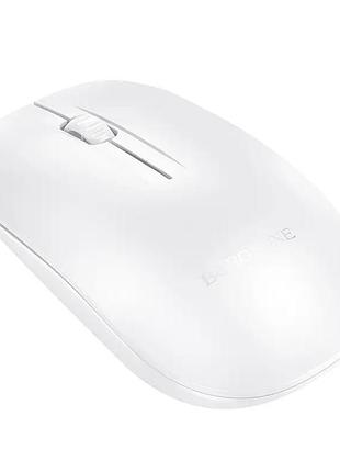 Маніпулятор миша borofone bg14 planet 2.4g business wireless mouse white