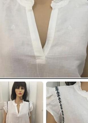 Блуза летняя льняная