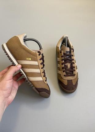 Adidas rom brown leather 39(24.5cm) city series hamburg london