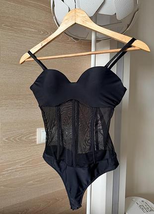 Боді fox lingerie чорного кольору в розмірі s