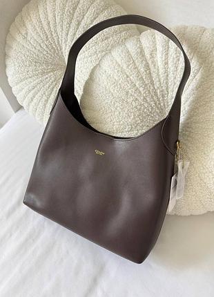 Женская сумка coach brooklyn shoulder bag 28 brown коричневая