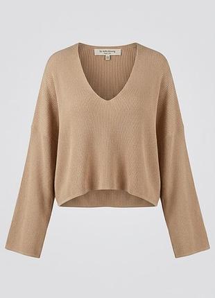 Бежевый джемпер aylin koenig (one size / оверсайз, made in italy)