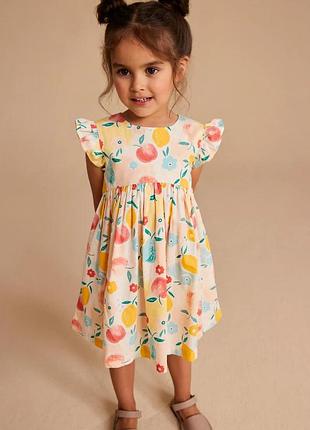 Сукня шикарна ніжна з фруктами mothercare