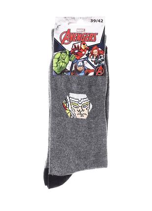 Носки marvel thor серый дит 39-42