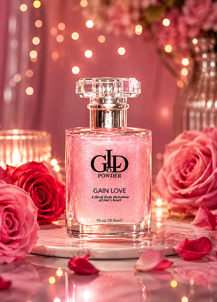 Парфюм с блестками gold powder gain love 29,5 мл