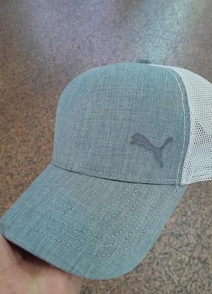 Бейсболка на літо з тонкої бавовни і сіткою на регуліровці puma
