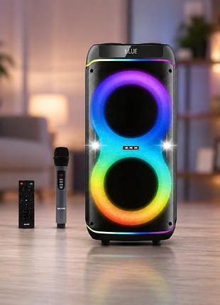 Портативна акустика zxx-8085 / портативна колонка 80вт / колонка переносна вертикальна з bluetooth