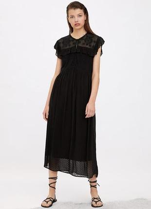 Нова шифонова сукня з вишивкою zara
