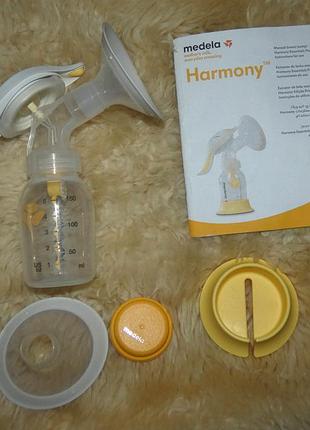 Ручний двофазний молоковідсмоктувач medela harmony. ідеальний стан