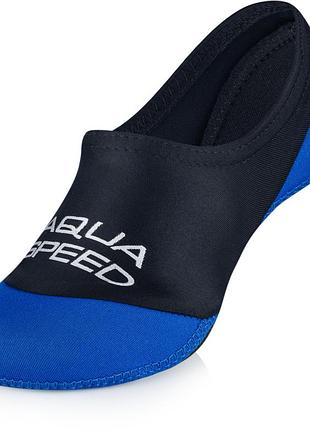 Носки для бассейна aqua speed neo socks 7391 черный, синий уни 36-37