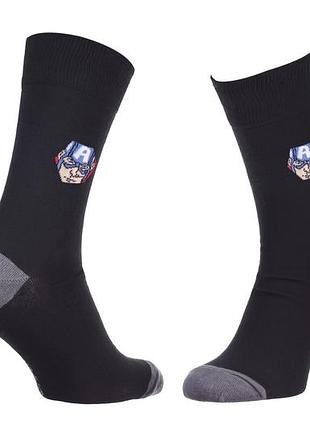 Носки marvel captain america черный дит 39-42