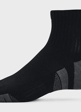 Шкарпетки under armour performance cotton 3p qtr чорний уні md