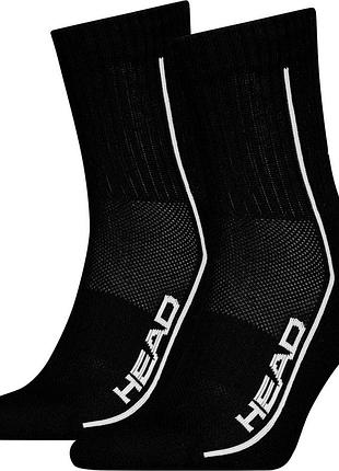 Носки head all sports performance shortcrew 2p черный чол 43-46