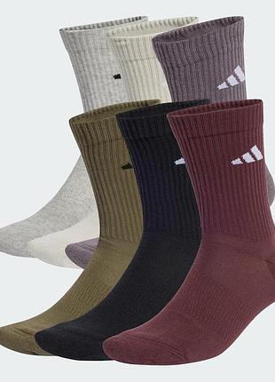 Носки adidas cushioned crew socks 6p мультиколор уни xl (46-48)