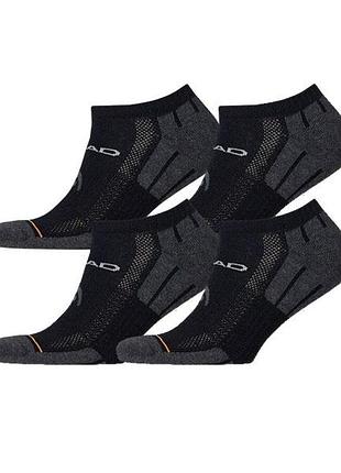 Носки head performance sneaker 2ppk unisex черный уни 35-38